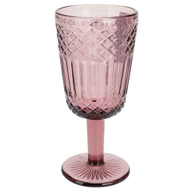 Siaki Collection Sklenice na víno LINE 300 ml růžová