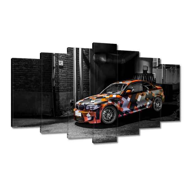 Obrazy 140x80 Oranžové Bmw