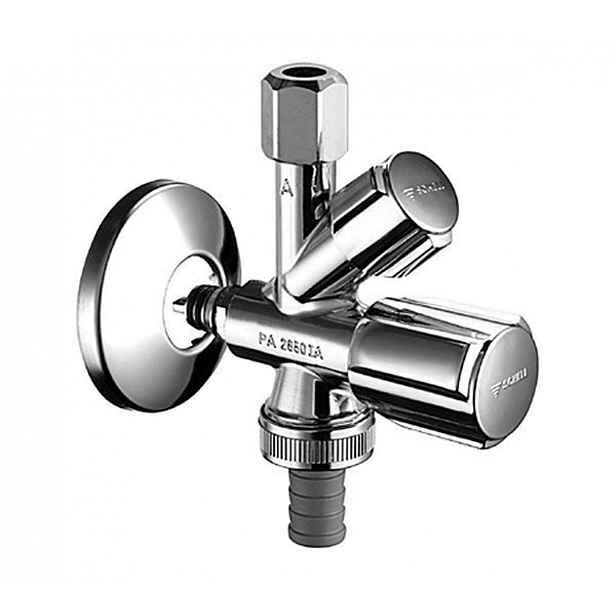 Schell QUICK - Kombinovaný rohový ventil, chrom 035040699