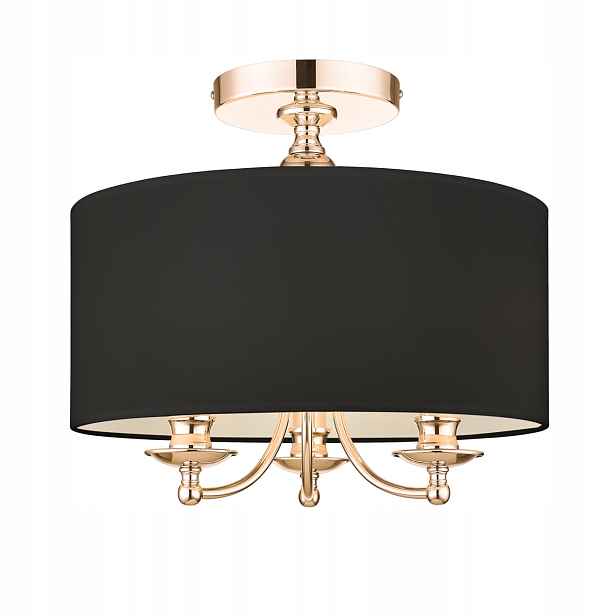Stropní Svítidlo Cosmo Light Abu Dhabi 3xE14 40W Černý hliníkový 40 cm