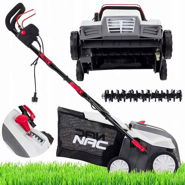 Aerátor Elektrický Vertikutátor Nac 2V1 1800W 40CM 2 Válečky