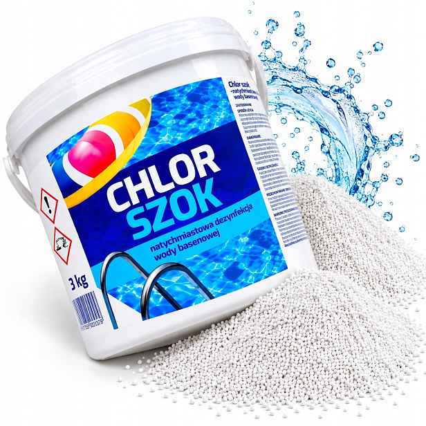Chemie Do Bazénu Chlor Šok 3 Kg Granule Okamžité Působení Vody