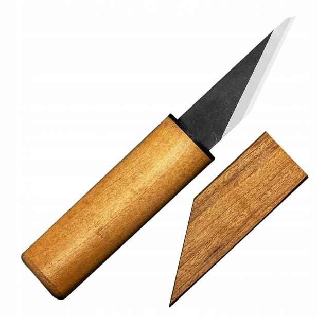 Kanetsune SK-4 Japonský velmi ostrý Nůž Kiridashi 4,8 cm Třešňové dřevo