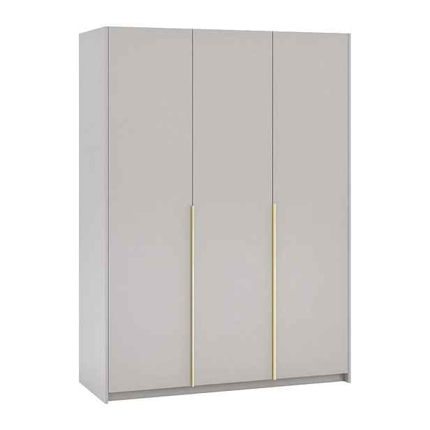 MASSENO ŠATNÍ SKŘÍŇ S OTOČNÝMI DVEŘMI AMARA, 148/204/58 cm 3dveřová, kašmírová