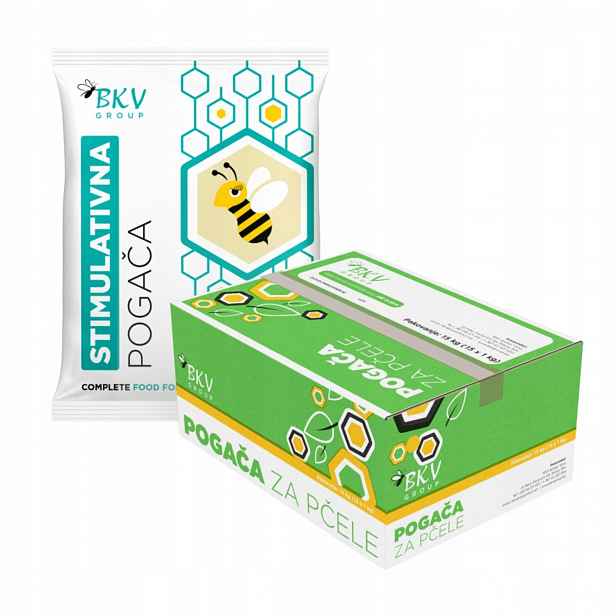 Včelí stimulační těsto 1kg x 15ks krmivo pro včely Bkv Fondant