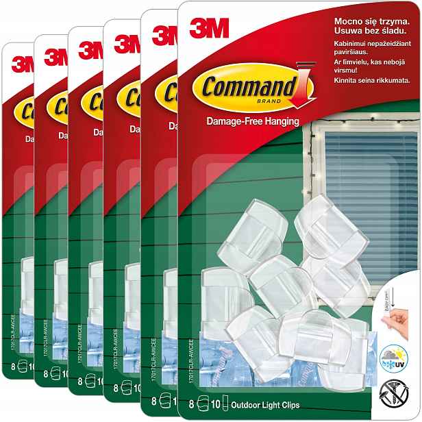 Command Klipsy Lampičky Ozdoby 6 kusů