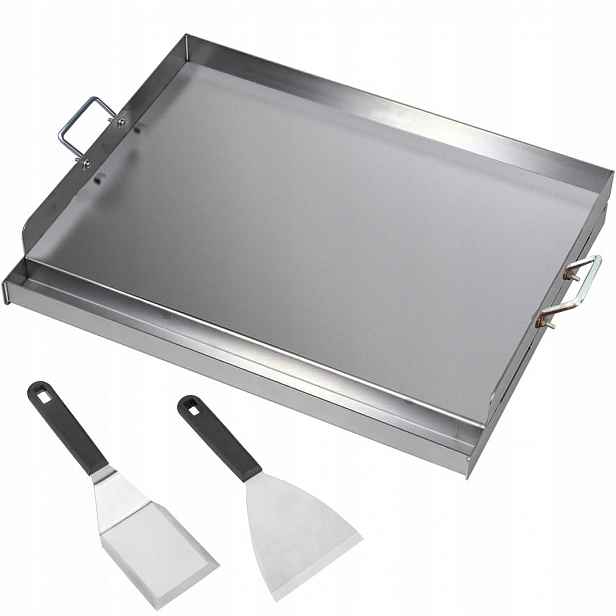 Grilovací deska z nerezové oceli Bbq 40x30 cm