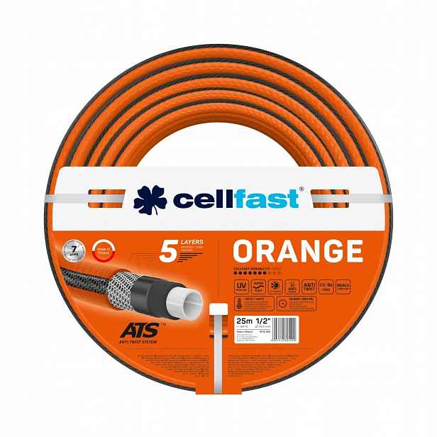 Hadice Orange Ats 1/2 25 m Cellfast
