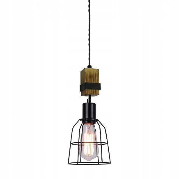 Ponte Závěsná lampa Loftová černá E27 60W IP20