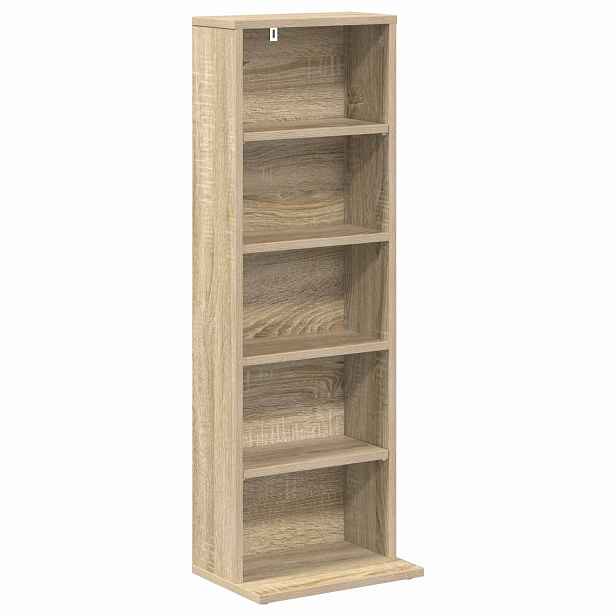 vidaXL CD skříň Dub sonoma 33 x 23,5 x 97,5 cm Kompozitní dřevo