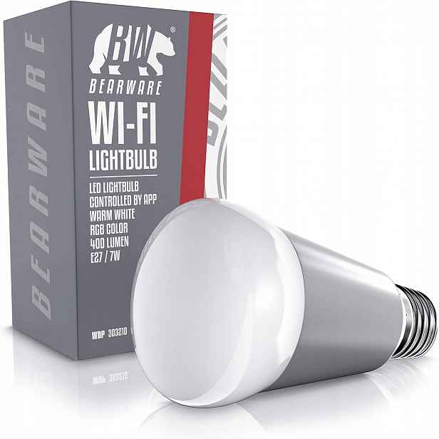 4x Inteligentní Led žárovka Smart 7W E27 Rgb Wifi