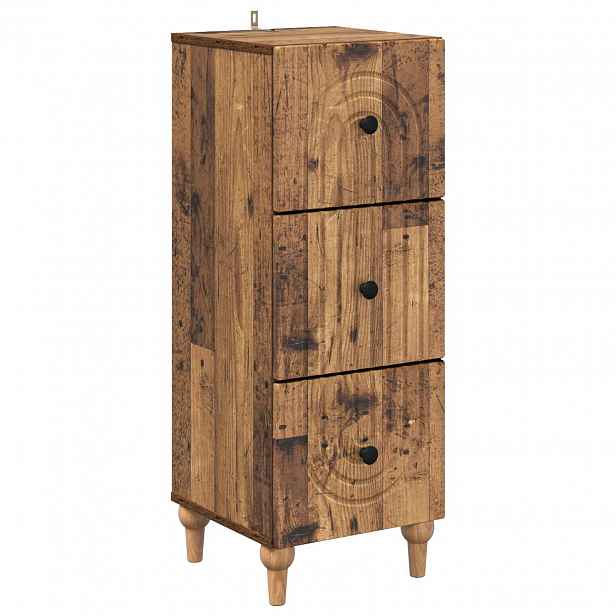 vidaXL Skříň se zásuvkami 33 x 34,5 x 90 cm Kompozitní dřevo