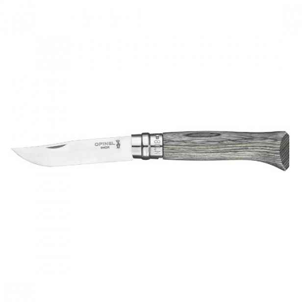N°08 kapesní nůž, nerezová ocel, 8,5 cm, "Tradition Luxe", Grey Birch