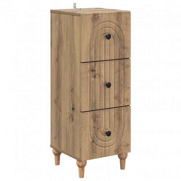 vidaXL Skříň se zásuvkami 33 x 34,5 x 90 cm Kompozitní dřevo