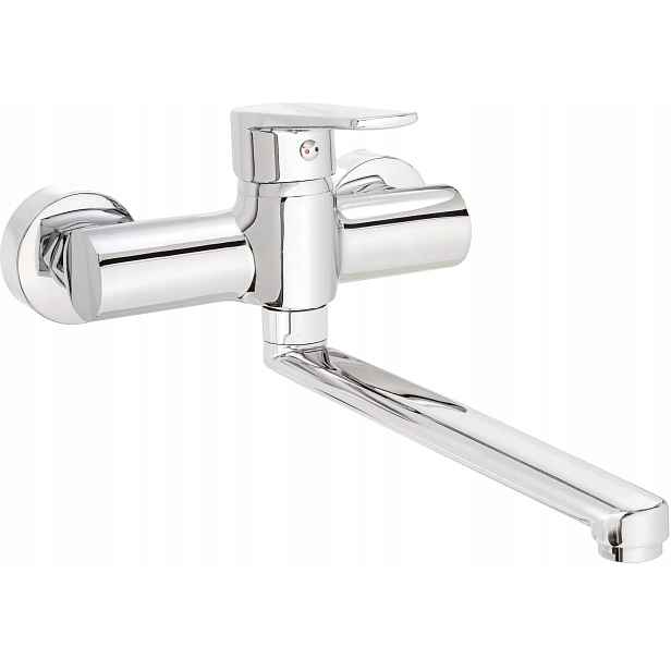 Deante Nástěnná kuchyňská baterie Tubo chrom BUT_080M