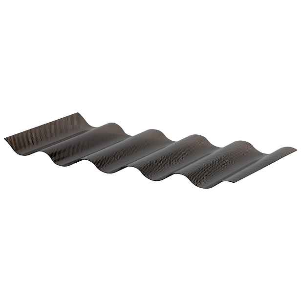 Deska polykarbonátová vlnitá TOPLIGHT W 76/18 microprisma 2UV bronz 1,2×1 045×3 000 mm