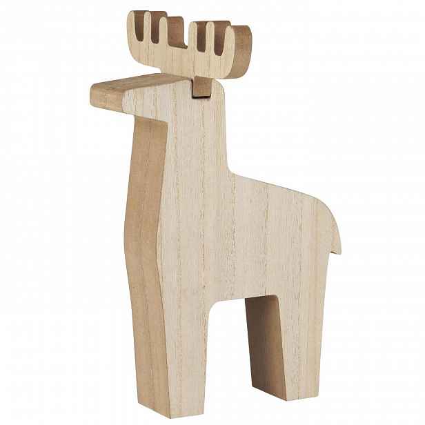 IB Laursen Dřevěný sob REINDEER RUDOLF STANDING - více velikostí Velikost: M