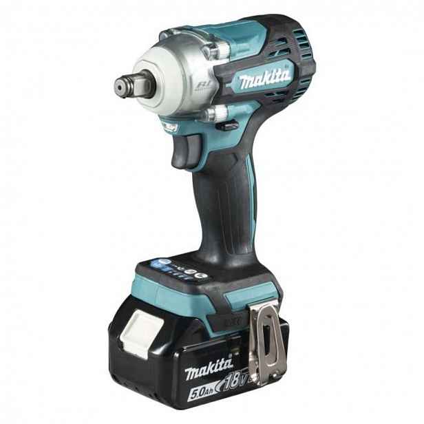 Makita - 18V AKU rázový utahovák, 2x aku 5,0 Ah, nabíječka DTW300RTJ