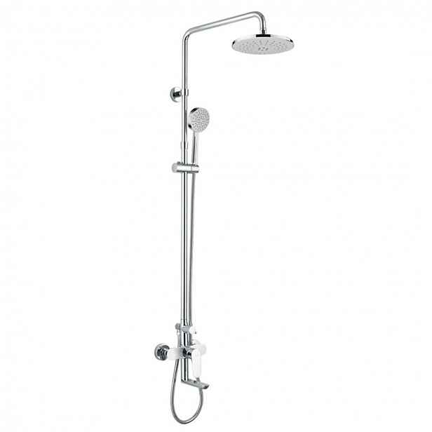 Mereo Viana - Sprchový set s vanovou baterií, průměr 22 cm, 1 proud, chrom CBE60101SA