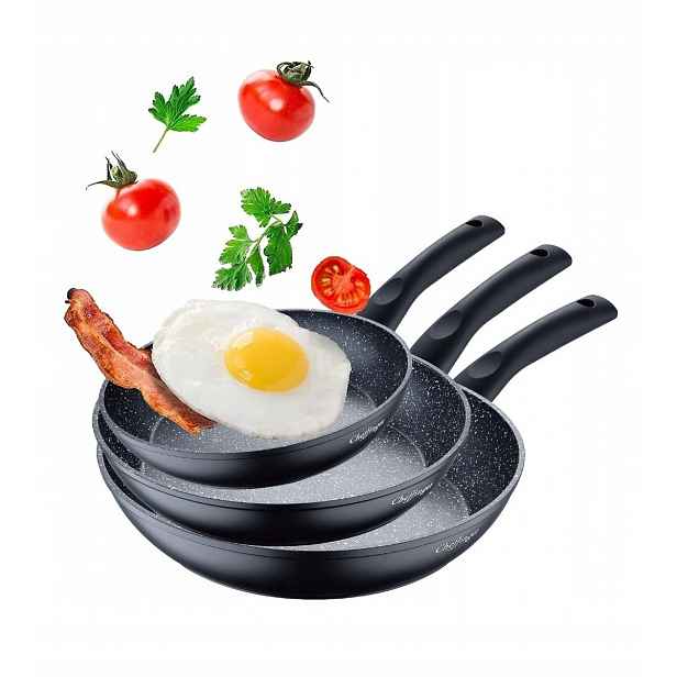 Sada Pánví Indukce 20/24/28 cm Cheffinger Černá