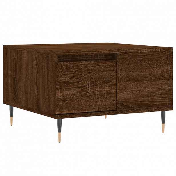 vidaXL Konferenční stolek hnědý dub 55 x 55 x 36,5 cm kompozitní dřevo