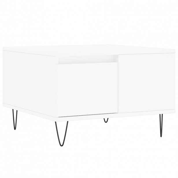 vidaXL Konferenční stolek bílý 55 x 55 x 36,5 cm kompozitní dřevo