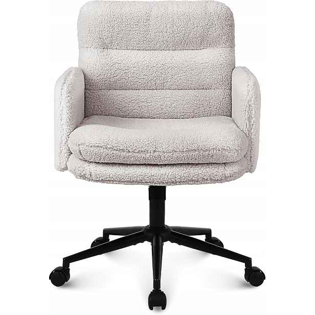 Kancelářská křesla Youhauchair z imitace kašmírové kožešiny, krémová /15