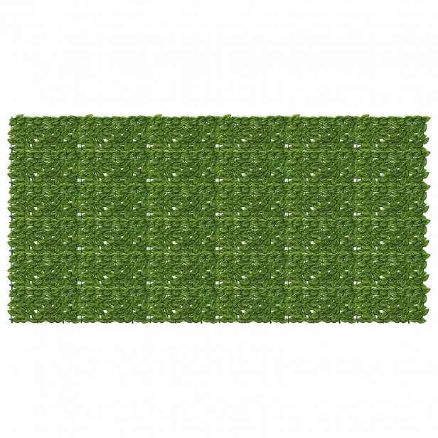 vidaXL Clona na balkon s listy Zelená a žlutá 300 x 150 cm