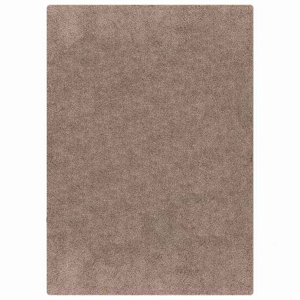 vidaXL Protiskluzový Shaggy koberec Hnědá 120 x 170 cm PP