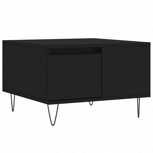 vidaXL Konferenční stolek černý 55 x 55 x 36,5 cm kompozitní dřevo
