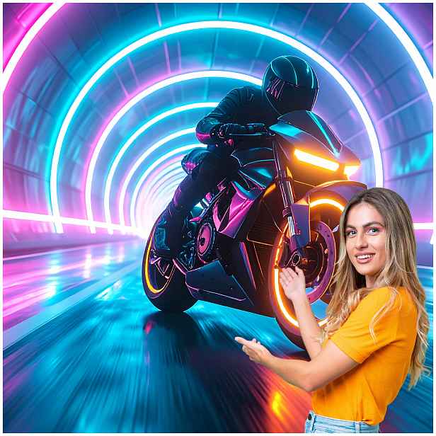 Fototapeta 3D Pro Mládež Auto Motocykl 392x280 DMSM46W