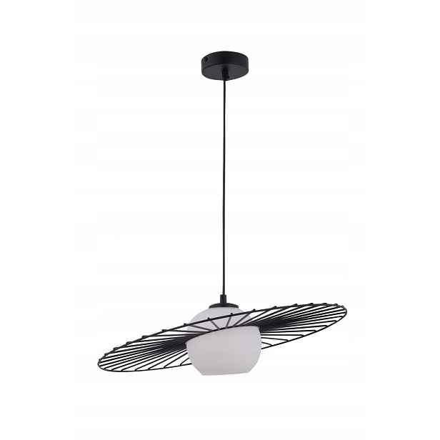 Sigma Lighting Závěsná lampa Sol 1xE27 15W černá/bílá Industriální