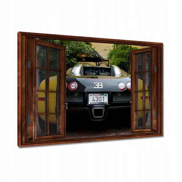 Žluté obrazy Bugatti 90x60