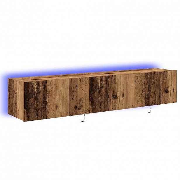 vidaXL TV wall cabinet 2 ks Staré dřevo Kompozitní dřevo