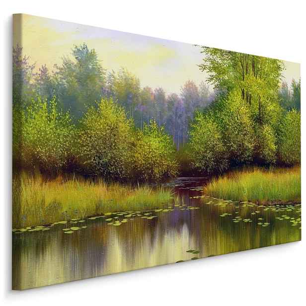 Plátno Jarní Krajina S Jezerem Varianta: 40x30