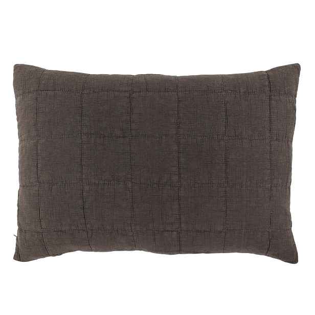 Povlak na polštář s opraným vzhledem Aix Vintage Mocca – 60*40 cm Chic Antique