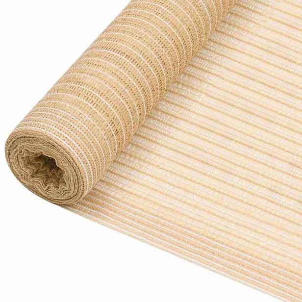 vidaXL Stínící tkanina béžová 1,8 x 50 m HDPE 75 g/m²