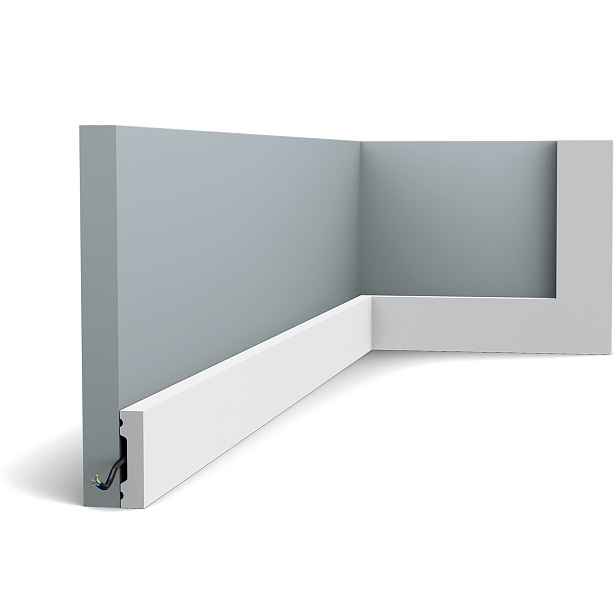 ORAC stropní, podlahová a lemovací lišta SX162 2 m, 2000x40x10 mm, bílá, ORAC Decor
