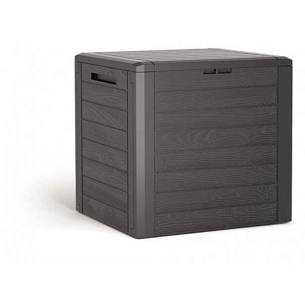Prosperplast Zahradní box woodebox, hnědý, 140L