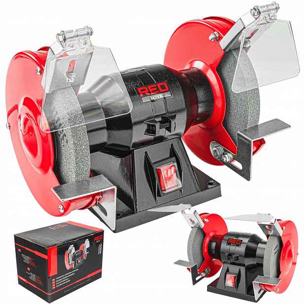 Stolní Bruska 1500W Kamenná Dvojitá 2x Kámen Kotouč 150 mm Silná