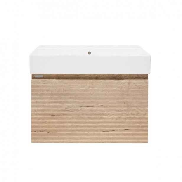 Koupelnová skříňka s umyvadlem Naturel Savona 58x43x44,8 cm dub halifax mat SAVONA60DHSAT
