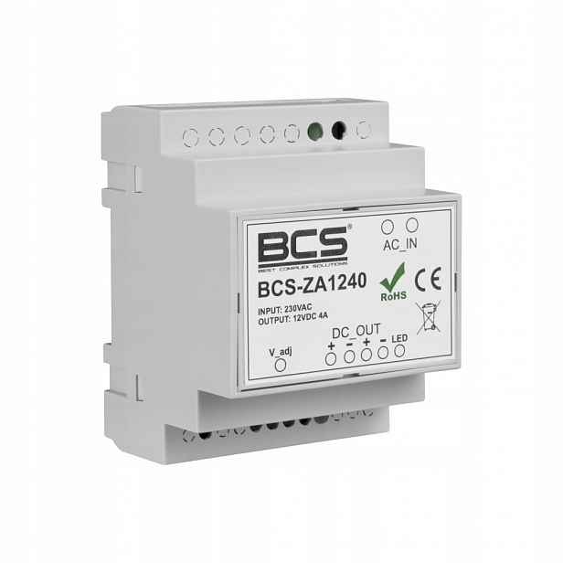 Napájecí zdroj 12V DC 4A BCS-ZA1240