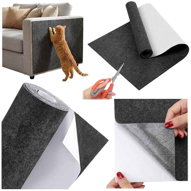 TZB Škrabací podložka pro kočky KITTY 100x40 cm šedá