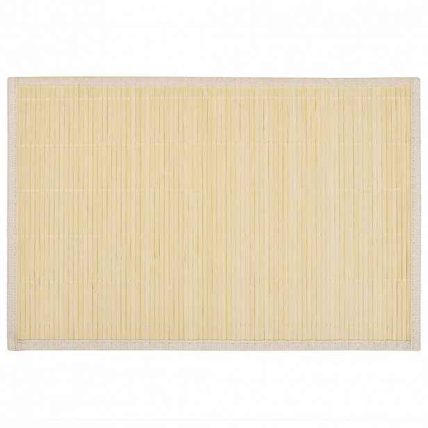 vidaXL 6 ks bambusových prostírání 30 x 45 cm přírodní