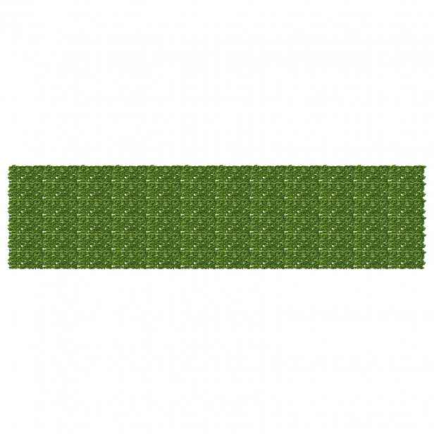 vidaXL Clona na balkon s listy Zelená a žlutá 600 x 150 cm