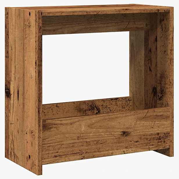 vidaXL Odkládací stolek starého dřeva 50 x 26 x 50 cm dřevotříska