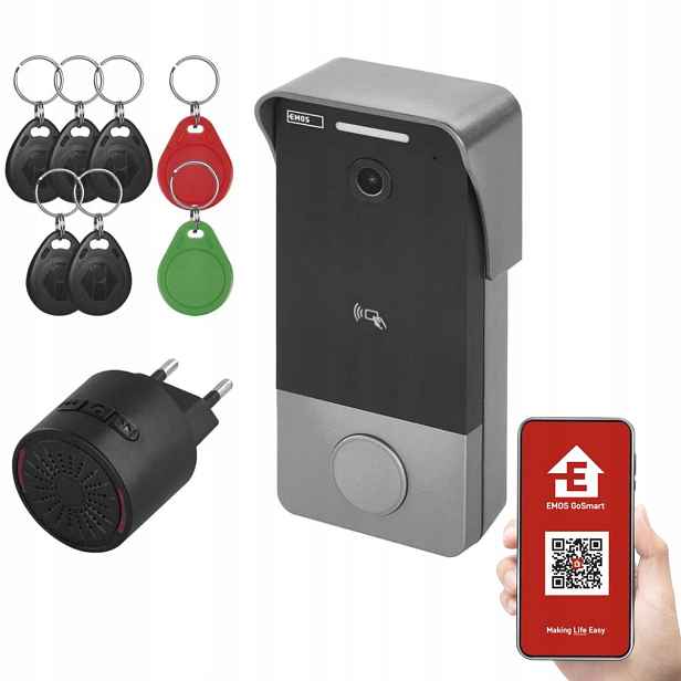 Videodomofon pro aplikaci Zvonek na WiFi s kamerou na telefon GoSmart Emos