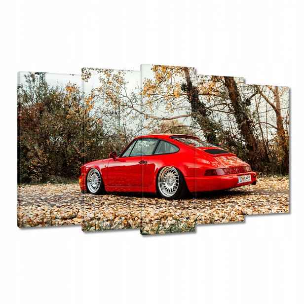 Obrazy 100x60 Červené Porsche Auto