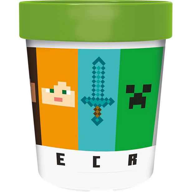 STOR Plastový kelímek MINECRAFT 260ml protiskluzový