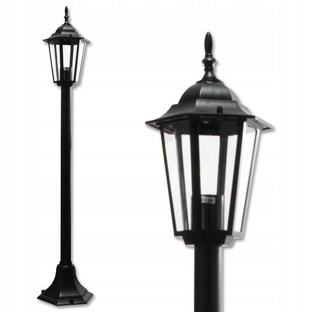 Venkovní stojací zahradní lampa Sloupek Lucerna 100 cm E27